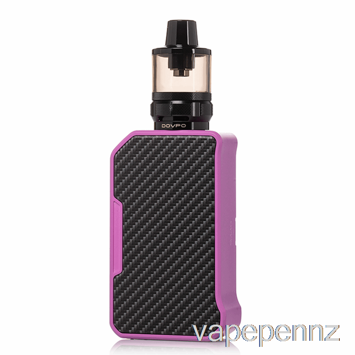 DOVPO MVP 220W Starter Kit Carbon Fiber Purple VAPE NZ